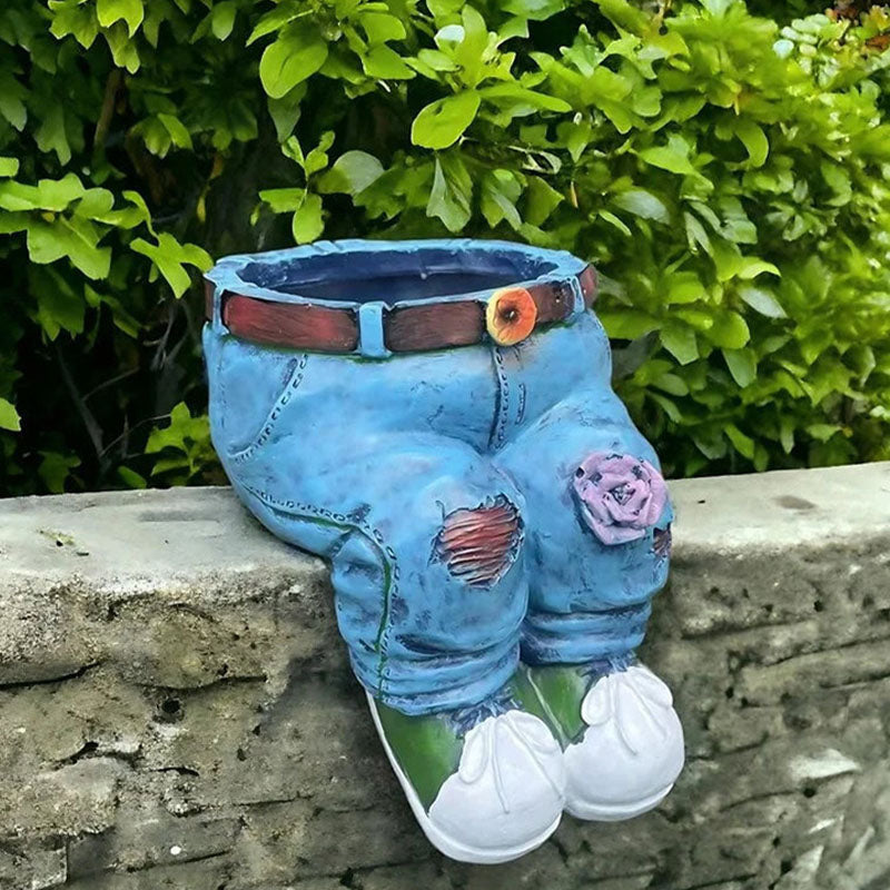 Creative 3D Jeans Shaped Flower Pot