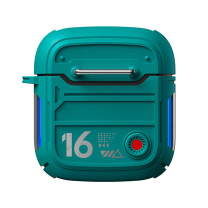 In-Ear Bluetooth Headphones with Mecha style Case