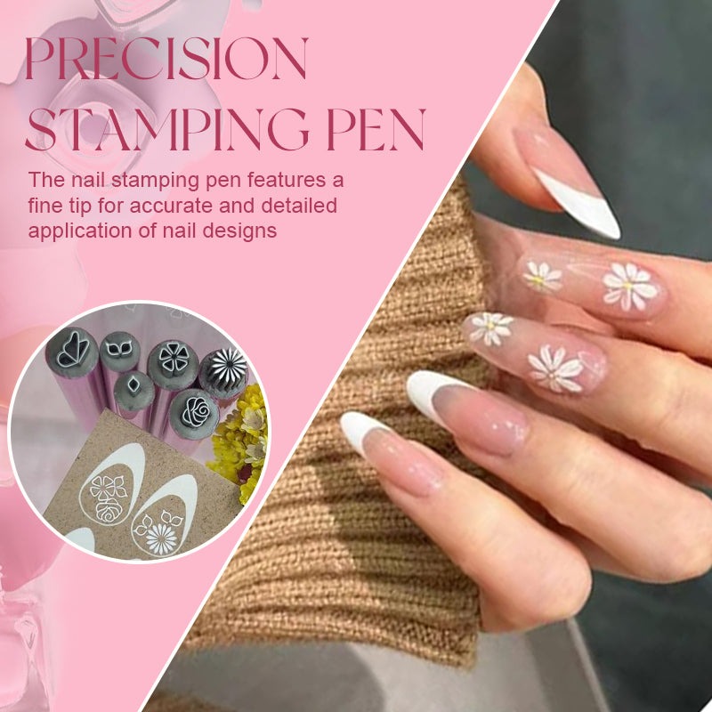 ❣️Nail Art Stamp Pen（Easy to use even for beginners）