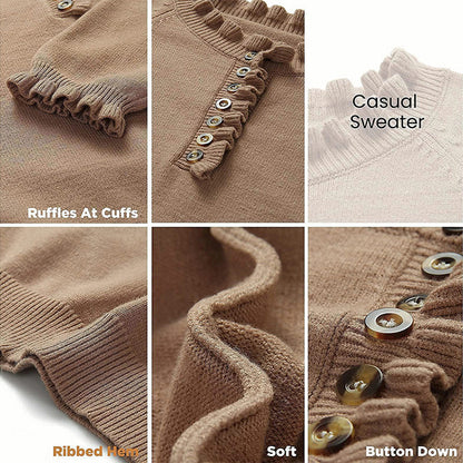 Women's Knit Pullover Sweater Tops