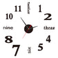 3D Wall Decal Decorative Clock