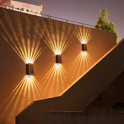 Solar Outdoor Waterproof Wall Light Set