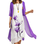 🔥Women's Two-Piece Floral Print Suit Dress