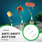 3 Hooks Anti Drift Bottom Fishing Rig