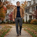 🥳Men's Casual Wide-Leg Pants – Breezy pleated front, easy pull-on style👖