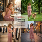 Women's Casual Striped Spaghetti Strap Jumpsuit