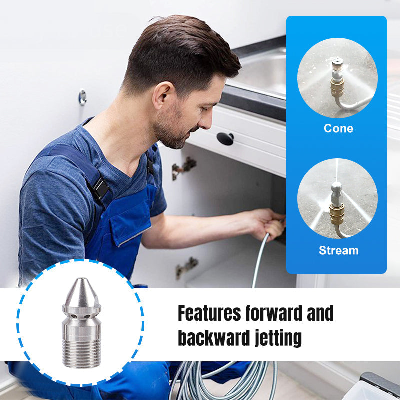 🔥Rotary High-Pressure Sewer Jetting Nozzle