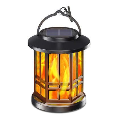 Waterproof Outdoor Solar Flame Lantern Light
