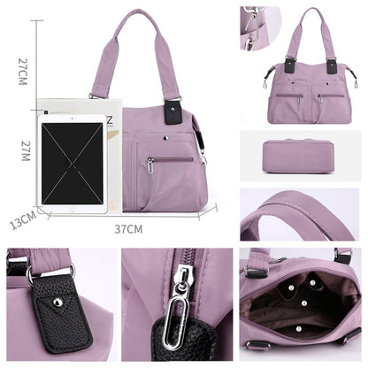 🔥Large Capacity Waterproof Multi Pocket Shoulder Bag