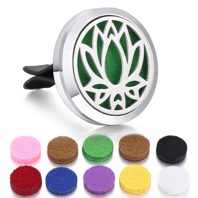 🔥Air Freshing Car Vent Diffuser Set with Clip & 10 Aroma Pads