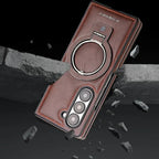 Premium PU Leather Magnetic Case with Stand For Samsung Fold 3/4/5/6