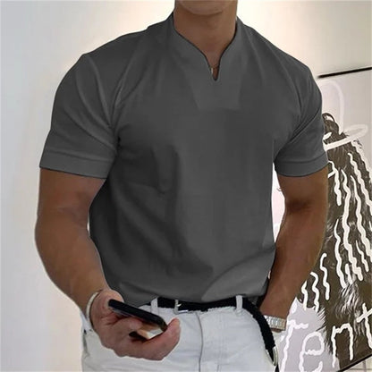 💎 Men Gentlemans Business Short Sleeve Fitness T-shirt