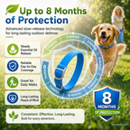 🌿🛡️ Natural Essential Oil Pet Collar – 8‑month flea & tick protection. Plant‑based, no harsh chemicals. Safe for dogs & cats! 🐾✨
