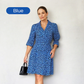 Women's Trendy Leopard Print V-Neck Loose Fit Dress