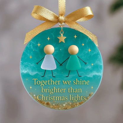 🌊🎁Friendship Sea Glass Christmas Ornament🎄