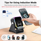 💎 5-IN-1 WIRELESS SPEAKER STAND! 💎 Induction Audio, Phone Holder & Ambient Light