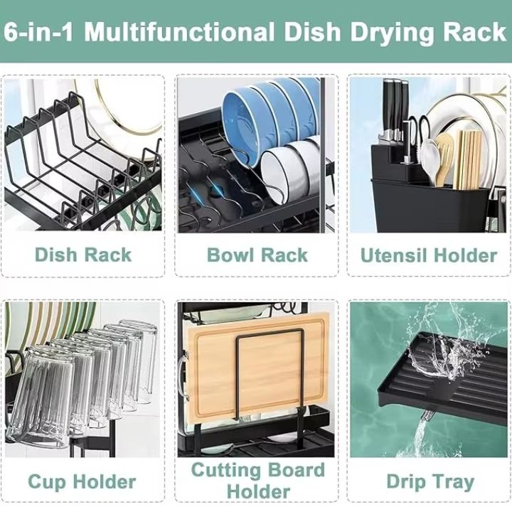 🔥50％ OFF🔥Premium 2-Tier Dish Rack