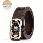 🐊Men‘s Crocodile-Pattern Belt – Automatic Buckle, Genuine Leather & Versatile 👔📦
