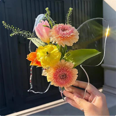 🔥Transparent Butterfly-Inspired Decorative Vase