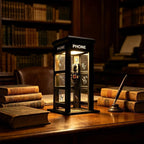 📞✨Vintage Phone Booth Ambient Lamp