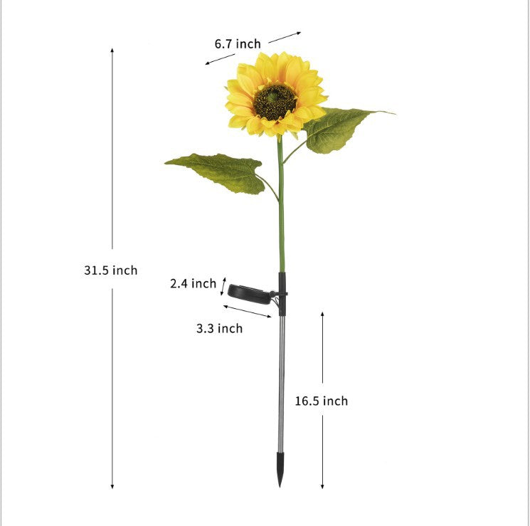Sunflower Solar Garden Stake Led Lights