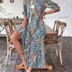 Women's Summer V-Neck Floral Dress