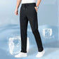 Elastic Waist Straight-Leg Pants for Men