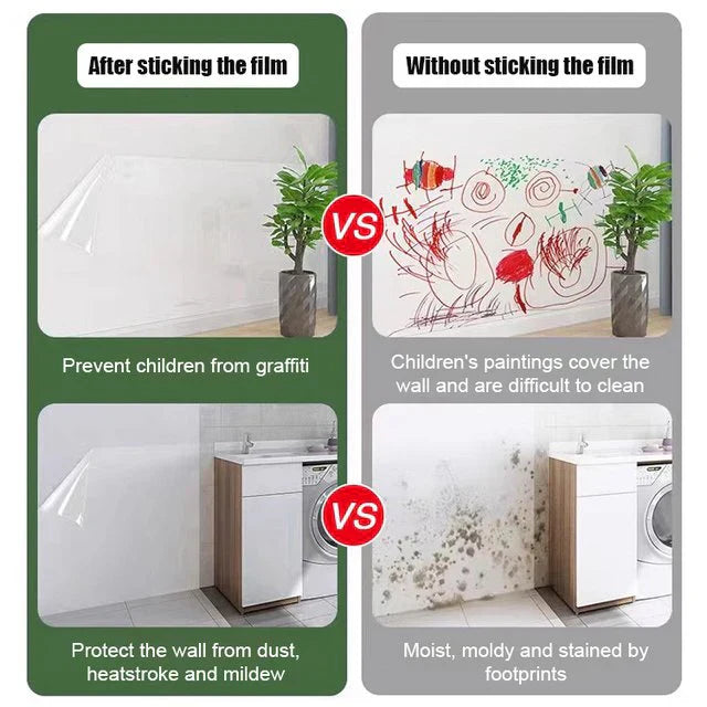 Transparent Waterproof And Anti-oil Static Adsorption Wall Stickers For Home Use