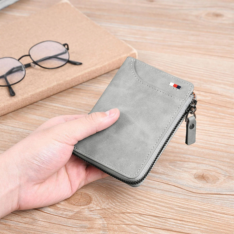 🎁Men's Leather Zip Wallet (RFID Protected)✨