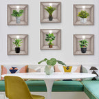 3D Flowers Vase Wall Sticker (2 PCS)