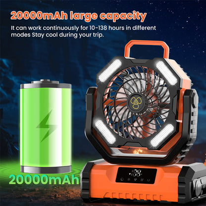 Portable Oscillating Fan with Remote Control