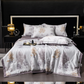 Cooling Breathable Floral Bed Sheet 4-Piece Set