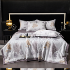 Cooling Breathable Floral Bed Sheet 4-Piece Set