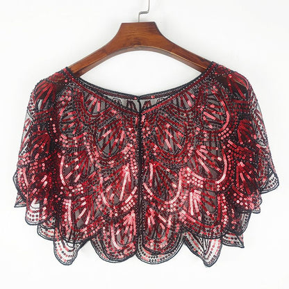 Women’s Elegant Sequin Beaded Shawl
