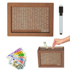 🔥Retro Style Wooden Money Box with Counter Piggy Bank Handmade Saving Money Goal Piggy Bank