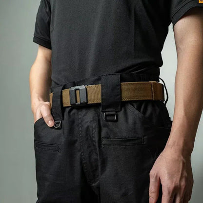 Automatic Buckle Stretch Nylon Belt For Men