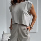 💖Women’s 2-Piece T-Shirt & Wide Leg Dress Pants Set👗