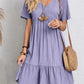 💃Loose Casual Tie Waist Flowy Dress👚