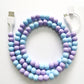 🔥2-In-1 USB To Type-C ＆ Lighting Beaded Charger Cord