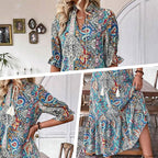 Women's Summer V-Neck Floral Dress