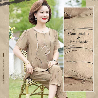 🌸 Women's Fashionable Casual Two-piece Set👚