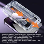 iPhone  Tempered Anti-Peeping Screen Film with Easy Installation Tool