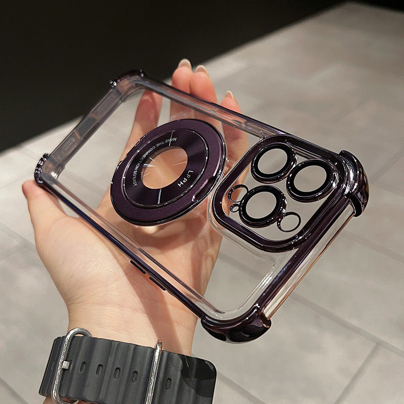 Powerful Protection Case with Magnetic Invisible Stand for iPhone