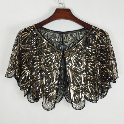 Women’s Elegant Sequin Beaded Shawl