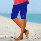Tummy Control Knee Length Capri Leggings for Women