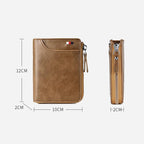 🎁Men's Leather Zip Wallet (RFID Protected)✨