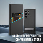 🔥Folding Stand Phone Case with Card Holder for Samsung S24Ultra