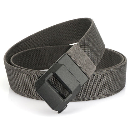 Automatic Buckle Stretch Nylon Belt For Men