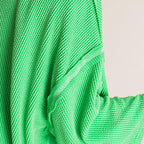 2024 New Oversize High-neck Urban Ribbed Top for Women