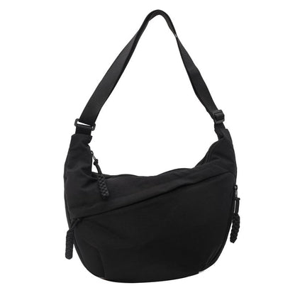 👜Women's Fashion Plain Color Nylon Crossbody Hobo Bag